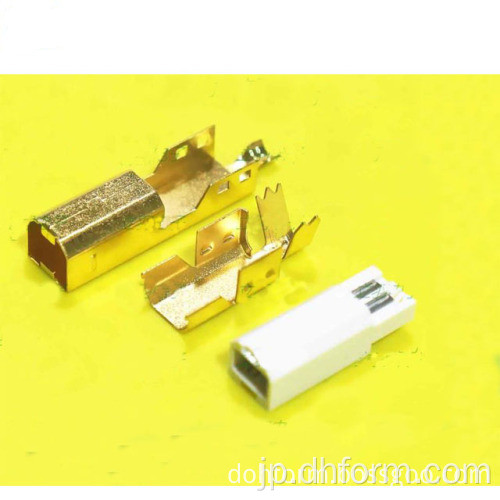 USBオスコネクタ金メッキ金属部品
